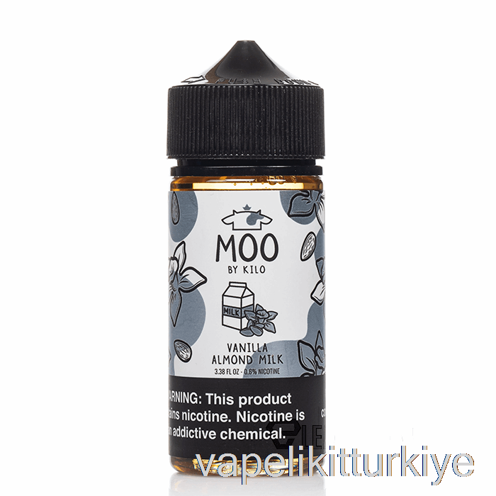 Vape Likit Vanilya Badem Sütü - Moo E-sıvılar - 100ml 0mg